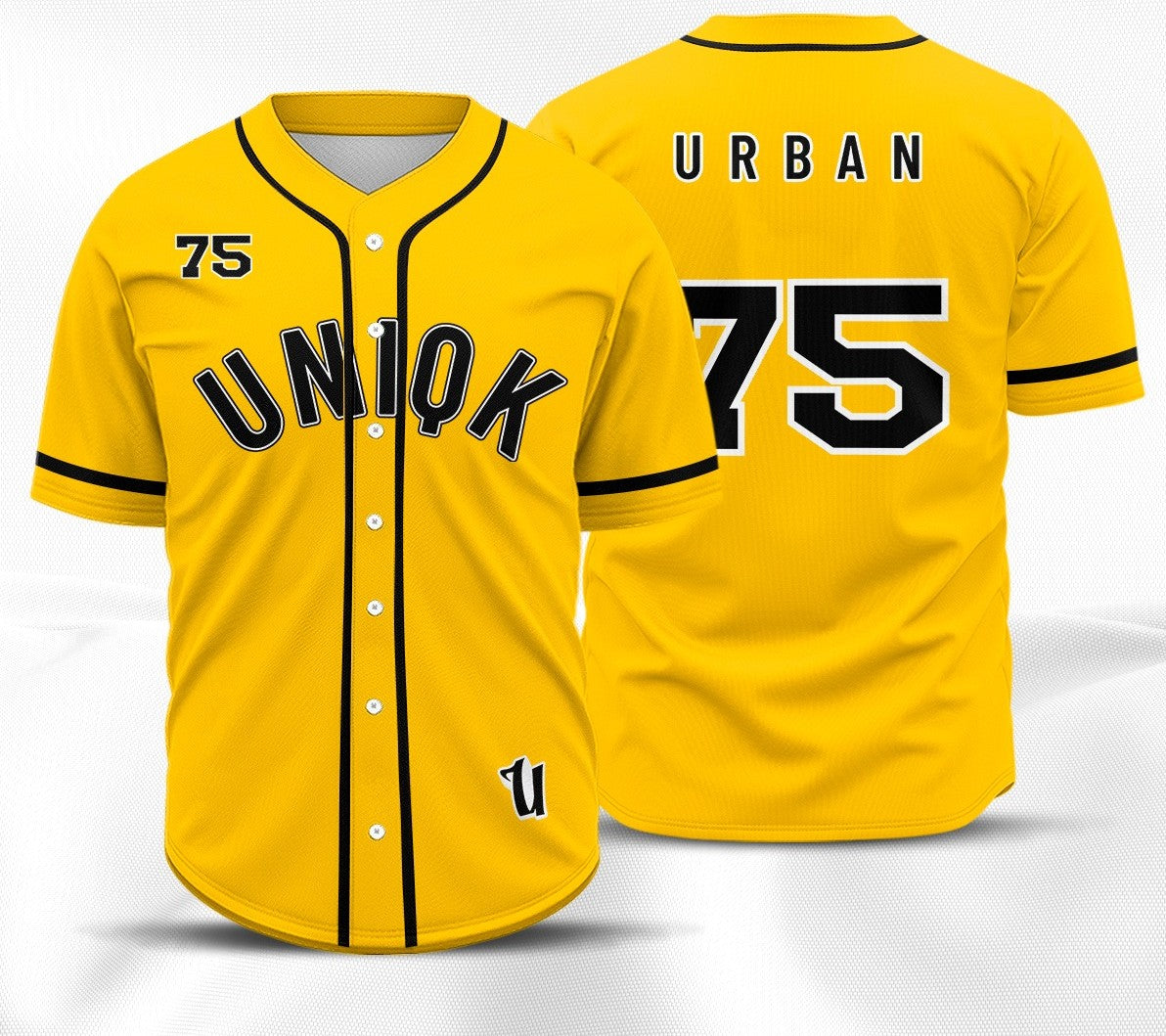 Camisa de Baseball Amarela